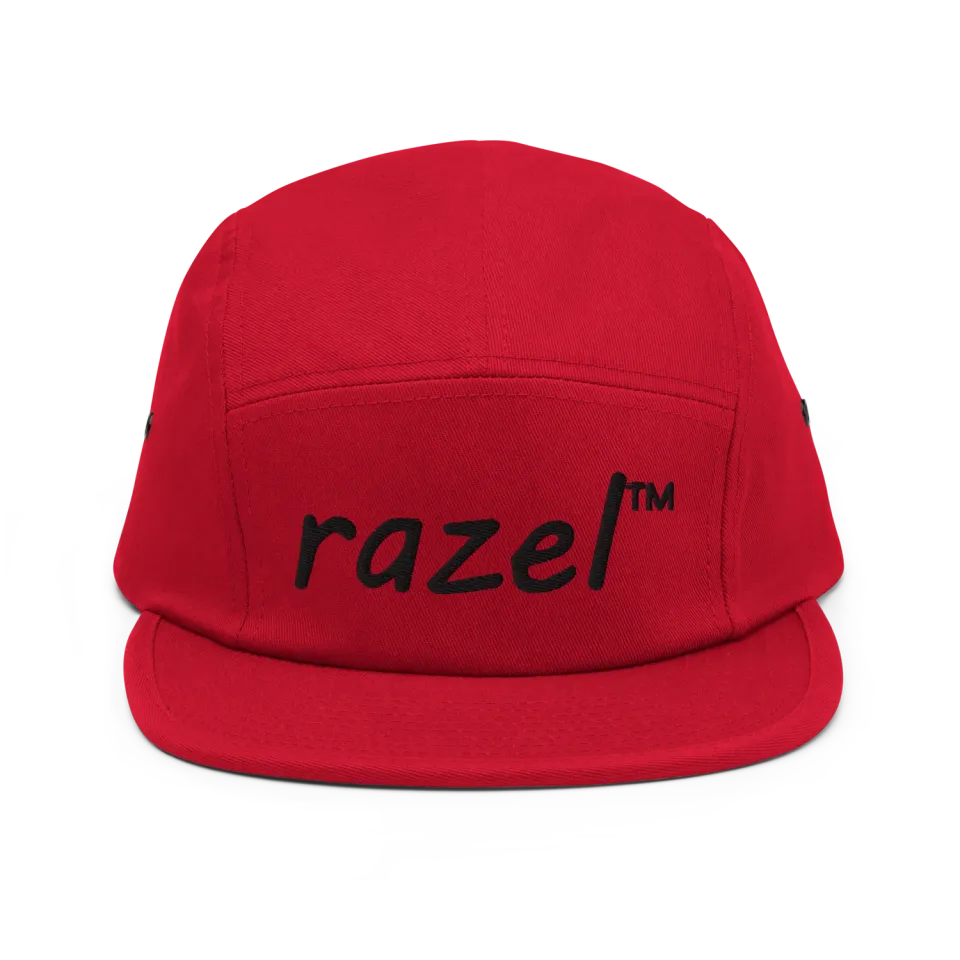 Razel 5 Panel cap zwart katoen