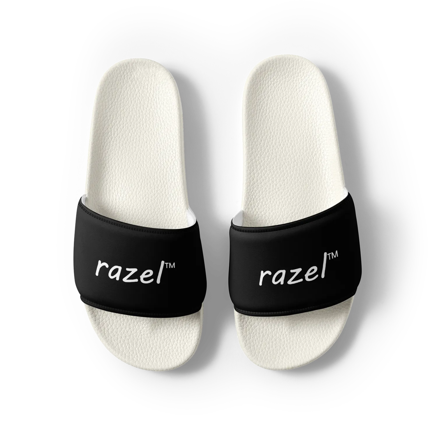 Razel Slides slippers wit kunstleer