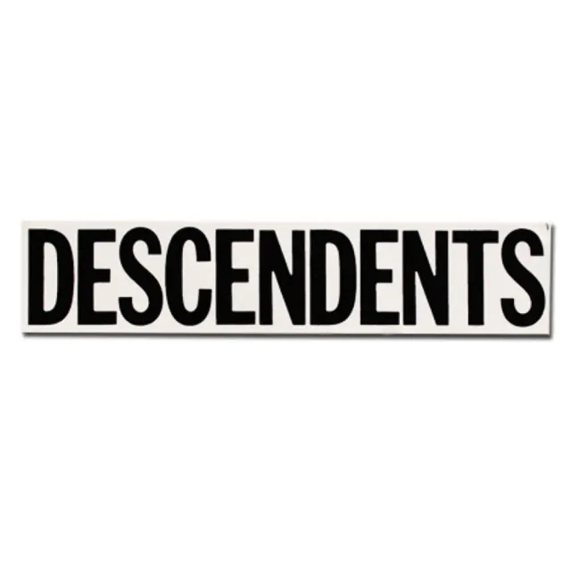 Descendents Logo sticker wit zwart 17,8 cm