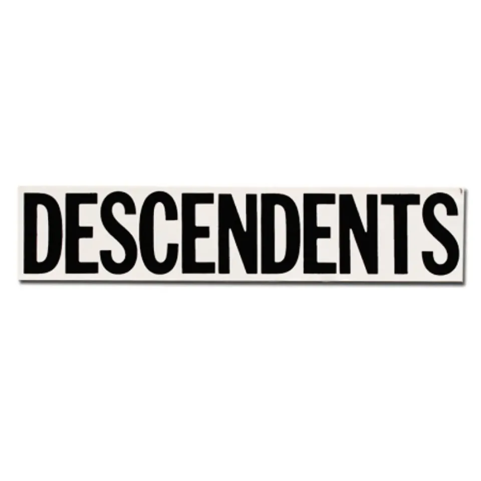 Descendents Logo sticker wit zwart 17,8 cm