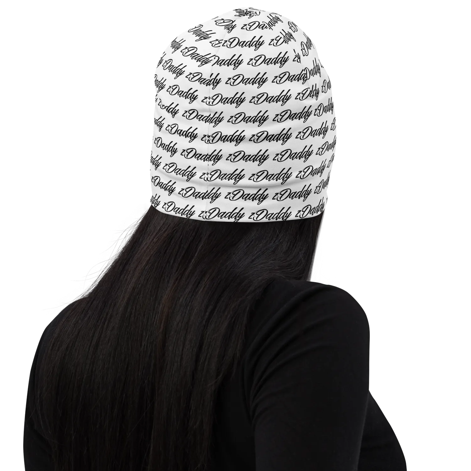 Razel zDaddy Motif Beanie muts dubbellaags zwart