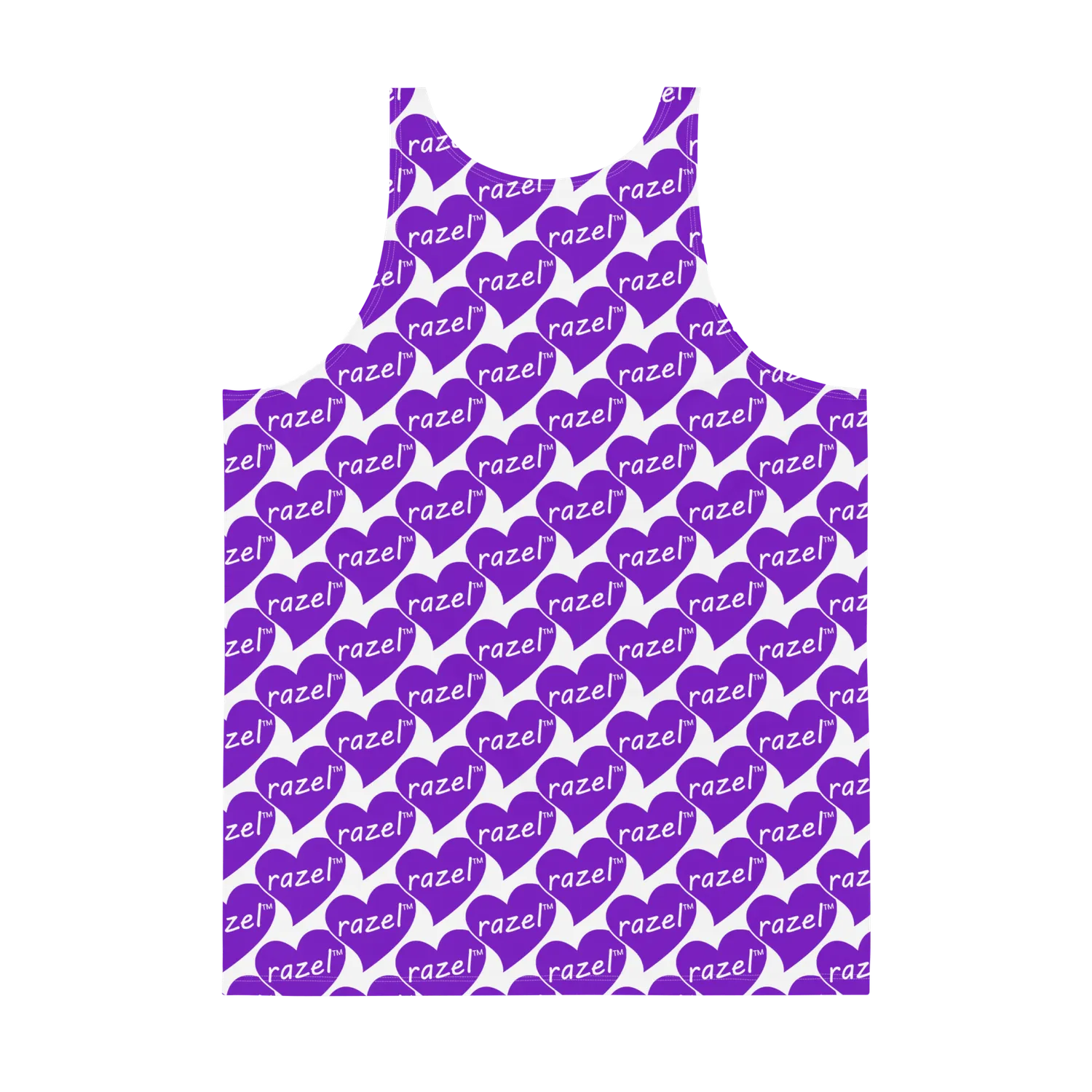 Razel Purple Hearted tanktop heren elastisch