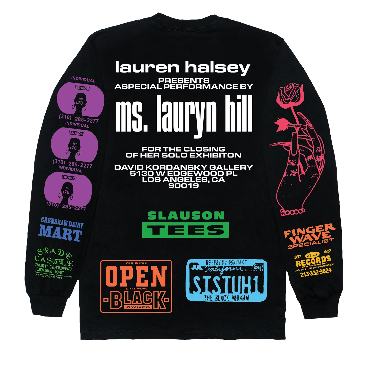 Lauryn Hill MLH x Lauren Halsey longsleeve officiële tour