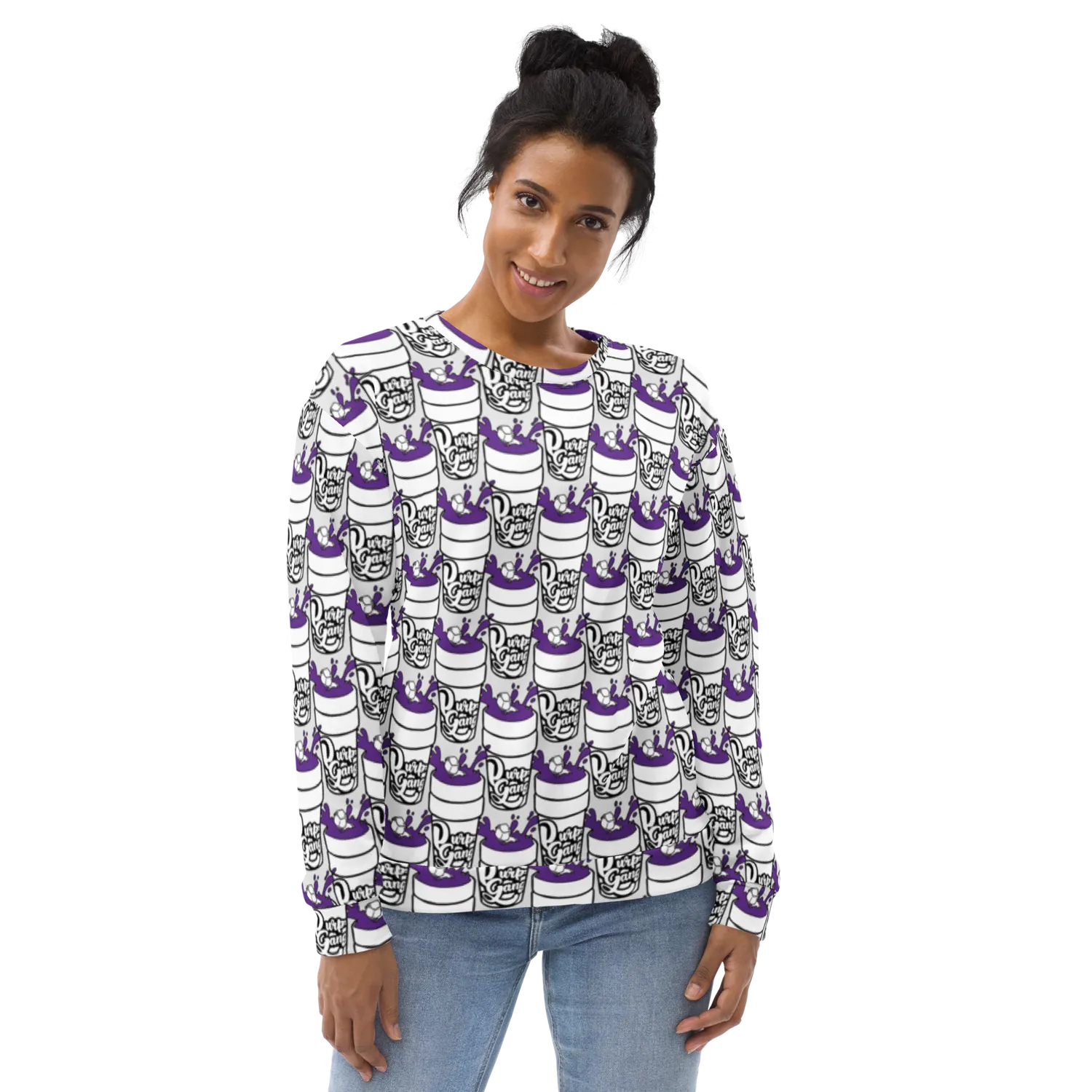 Razel Purp Gang Double Cup sweater crewneck unisex