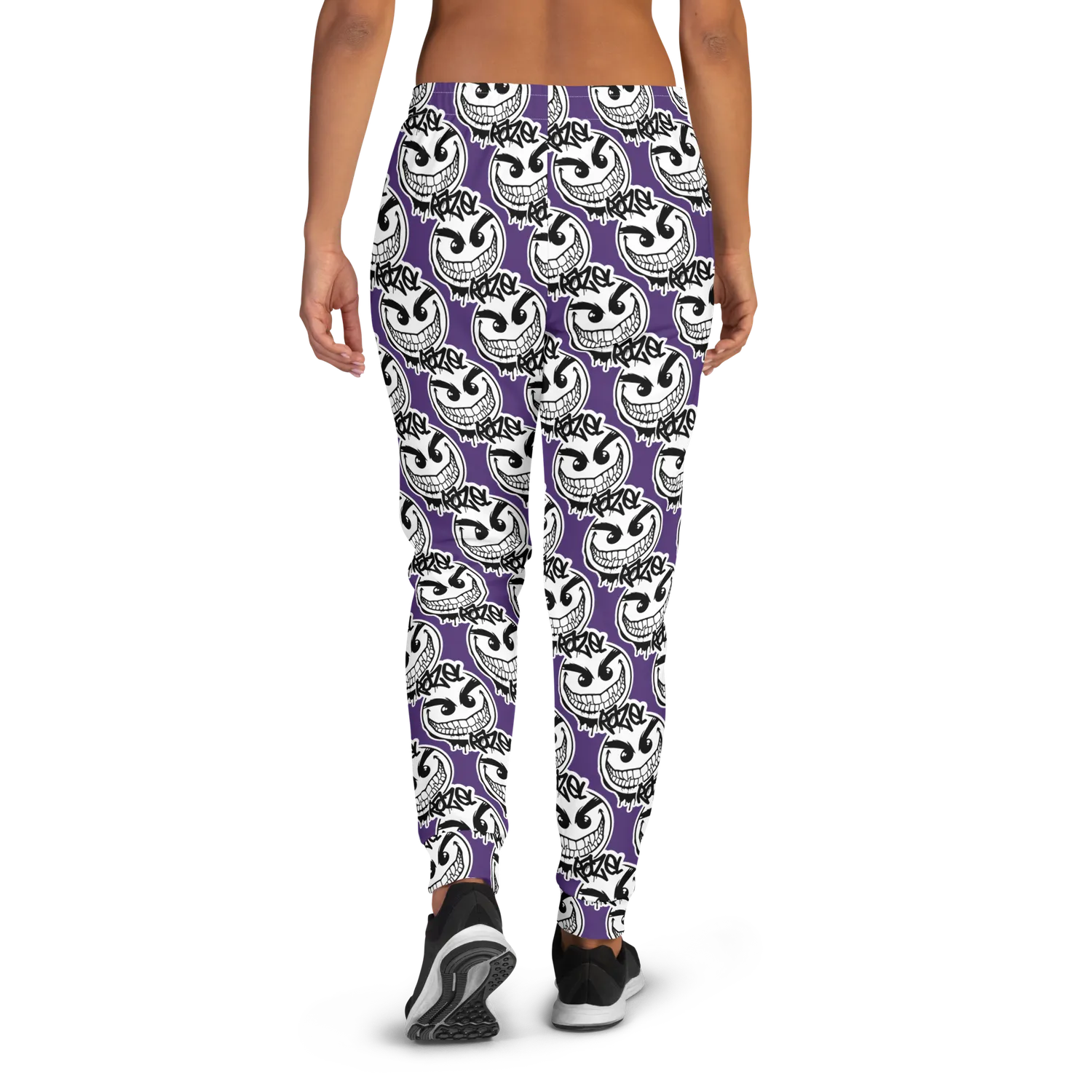 Razel Gang Drip Face Joggers dames fleece zwart