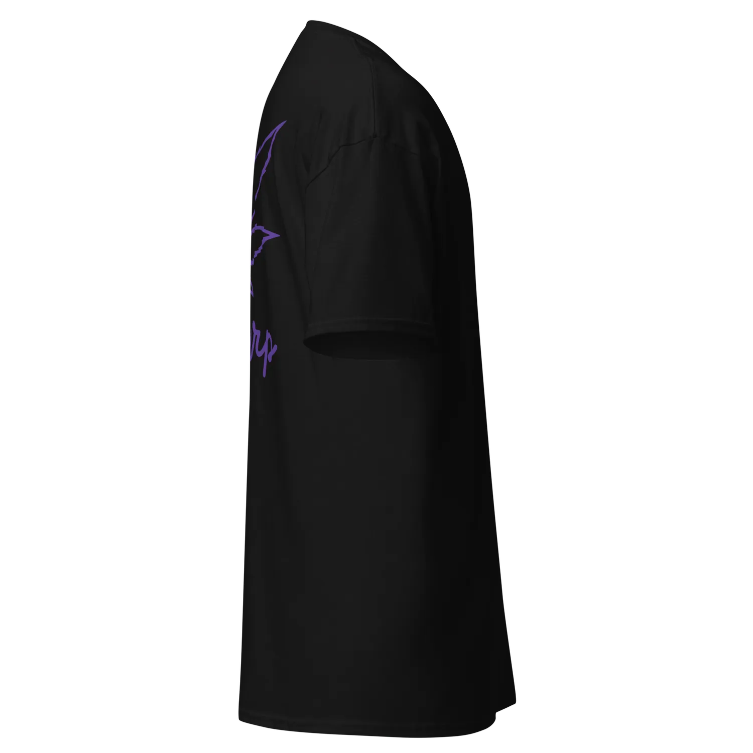 Razel Puff Purp T-shirt Zwart voor/achterprint