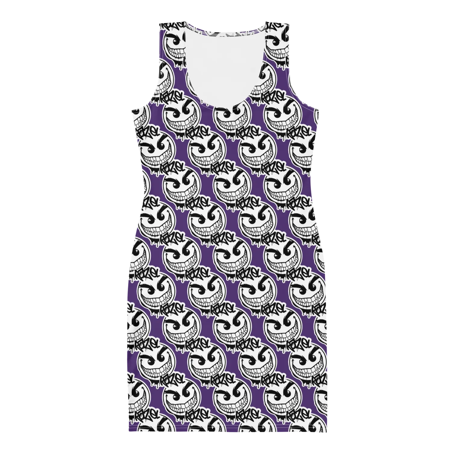Razel Gang Drip Face classy jurk microvezel