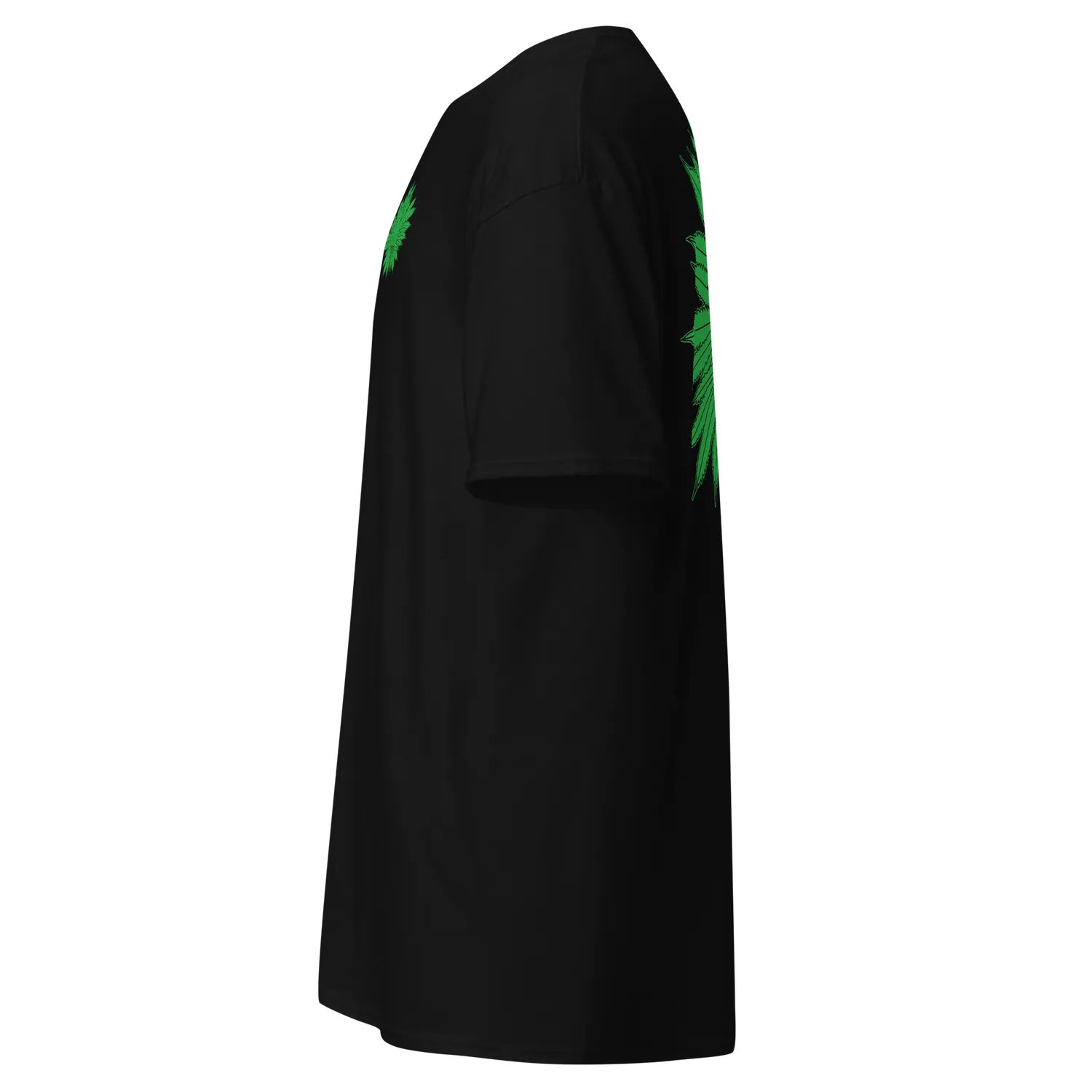 Razel Marijuana Tree Star T-shirt zwart voor-achter