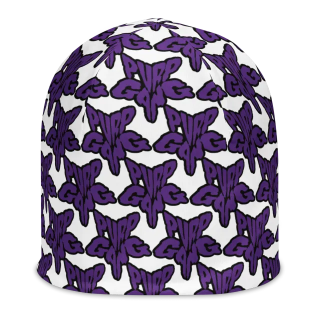Razel Purp Gang Rock Star Motif beanie dubbellaags