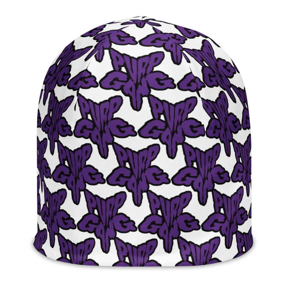 Razel Purp Gang Rock Star Motif beanie dubbellaags