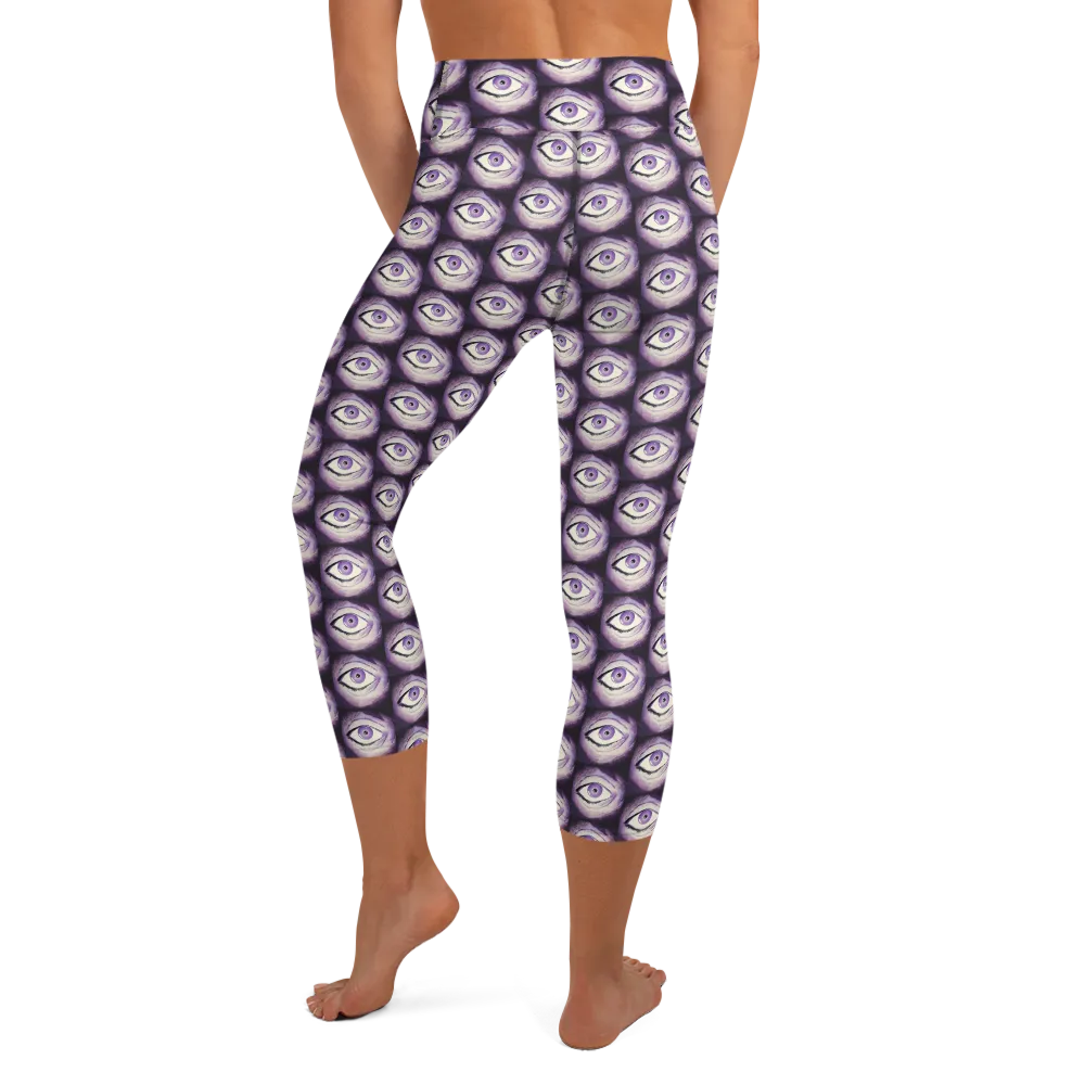 Razel Thousand Eyes yoga capri zwart stretch
