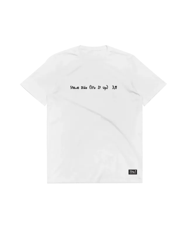 Tribe Called Quest Steve Biko T-shirt wit