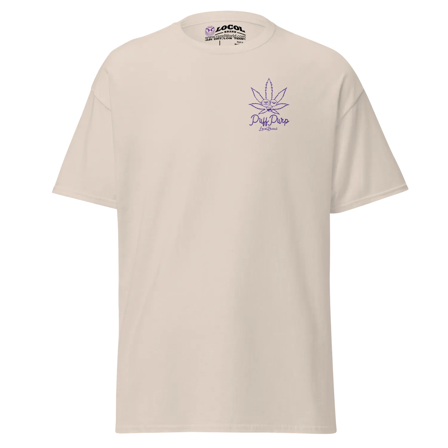 Razel Puff Purp T-shirt Borstprint Katoen