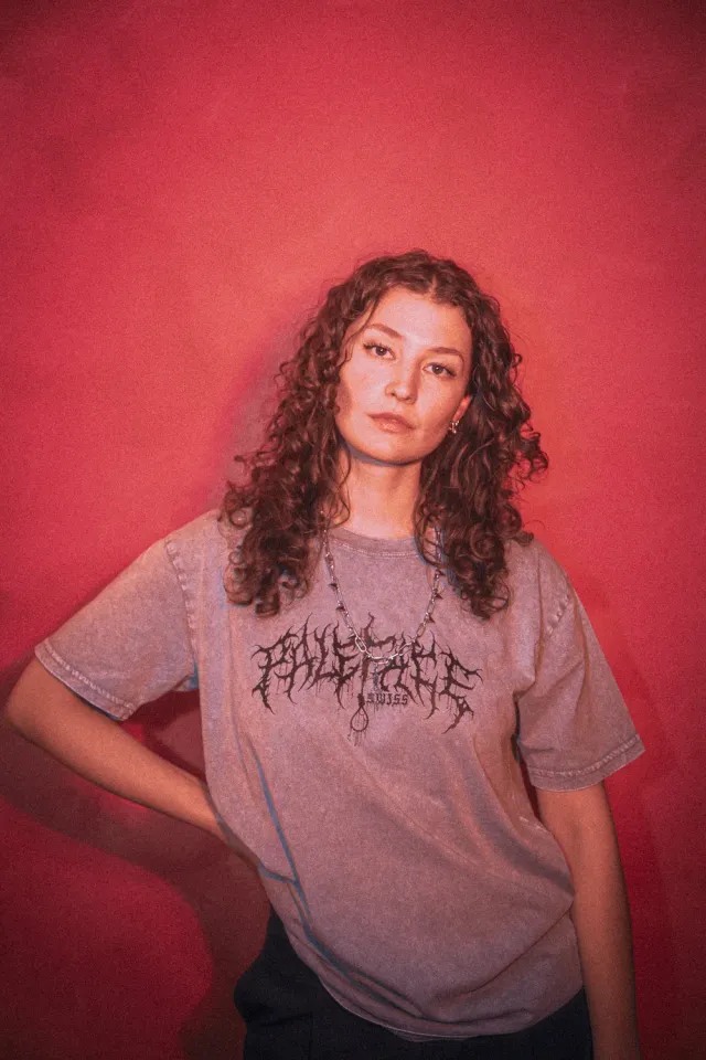 Paleface Swiss Wither Together shirt grijs acid