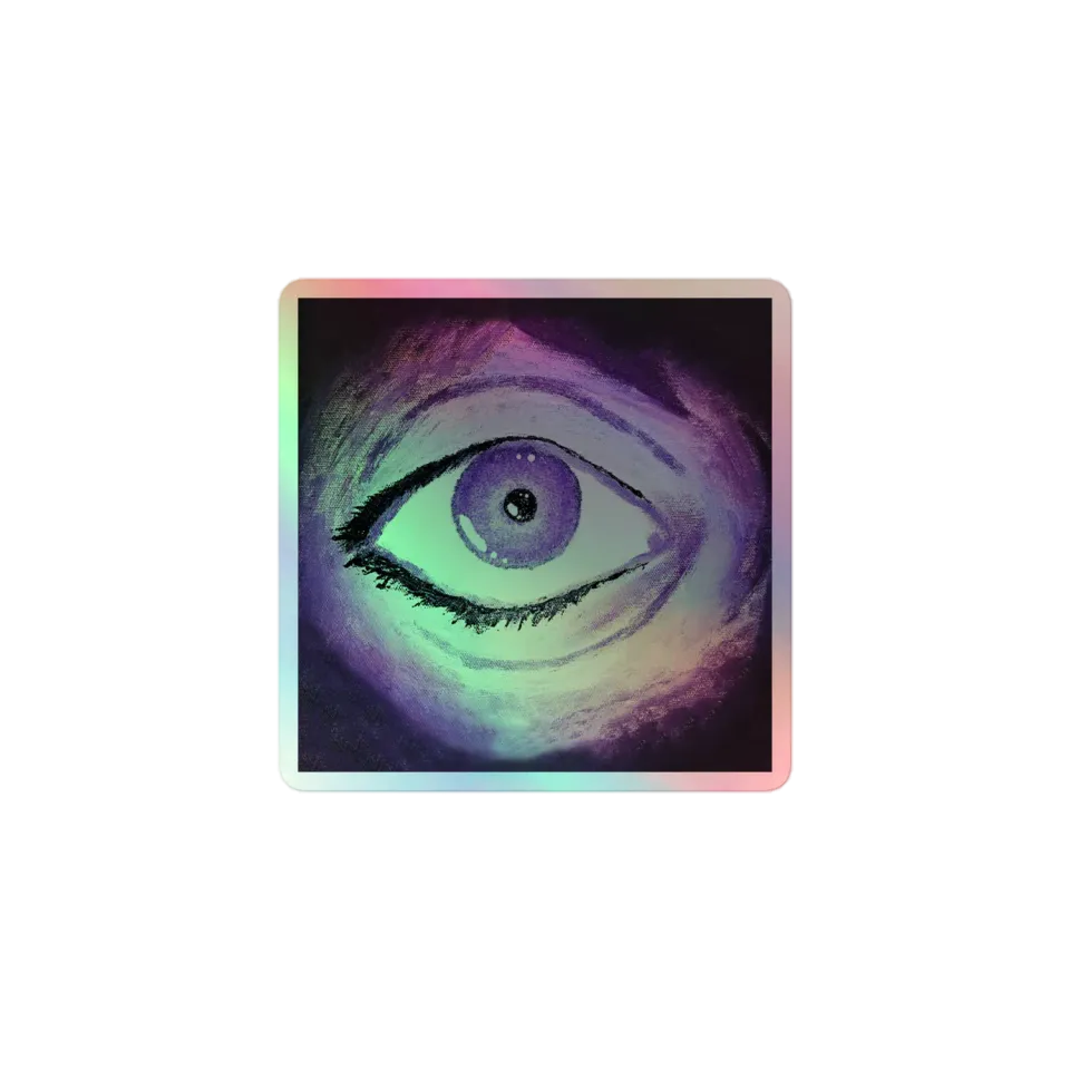 Razel Eye of razel sticker holografisch 3x3 inch