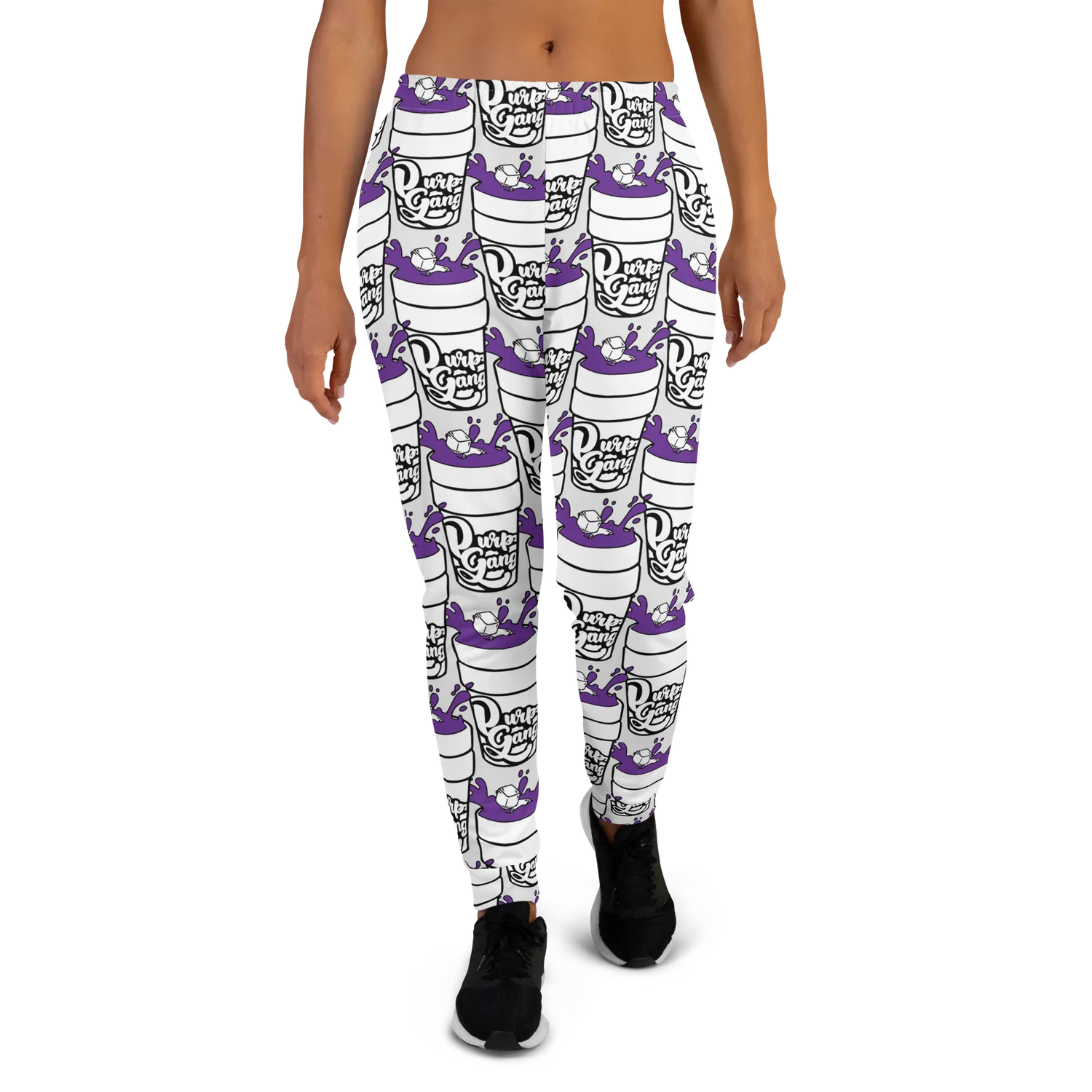 Razel Purp Gang Double Cup Joggers Dames Slim Fit