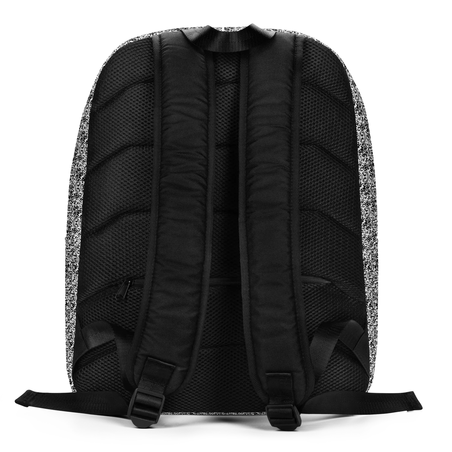 Razel Face QR Code Motif rugzak zwart 20 liter laptopvak