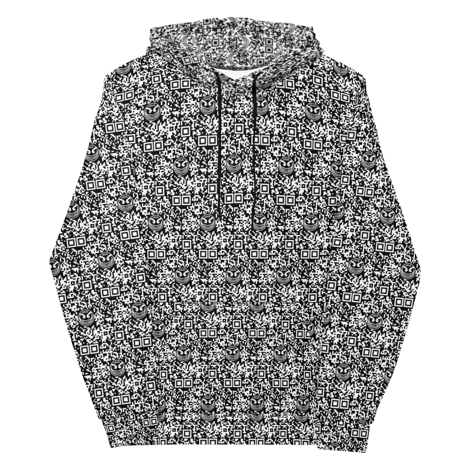 Razel Face QR Code hoodie inverted fleece unisex