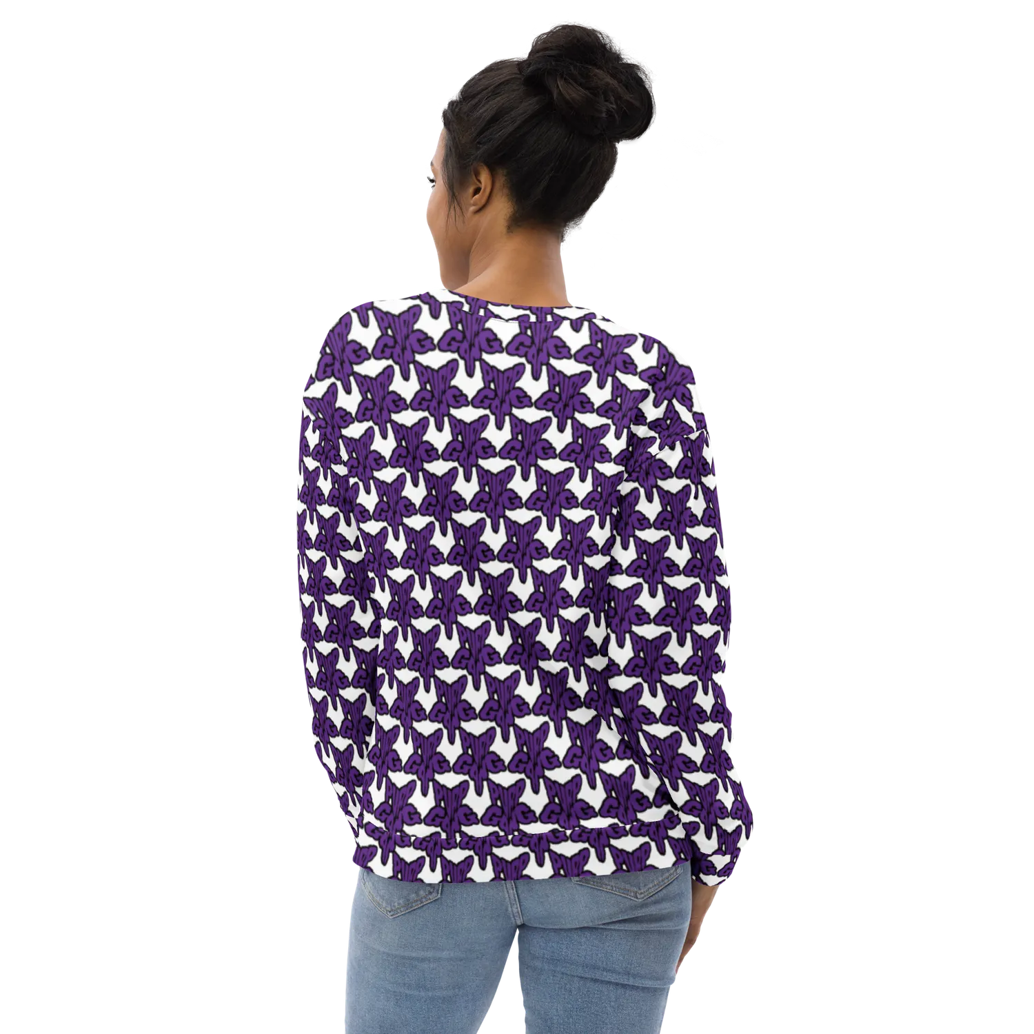 Razel Purp Gang Rock Star Motif sweater M fleece