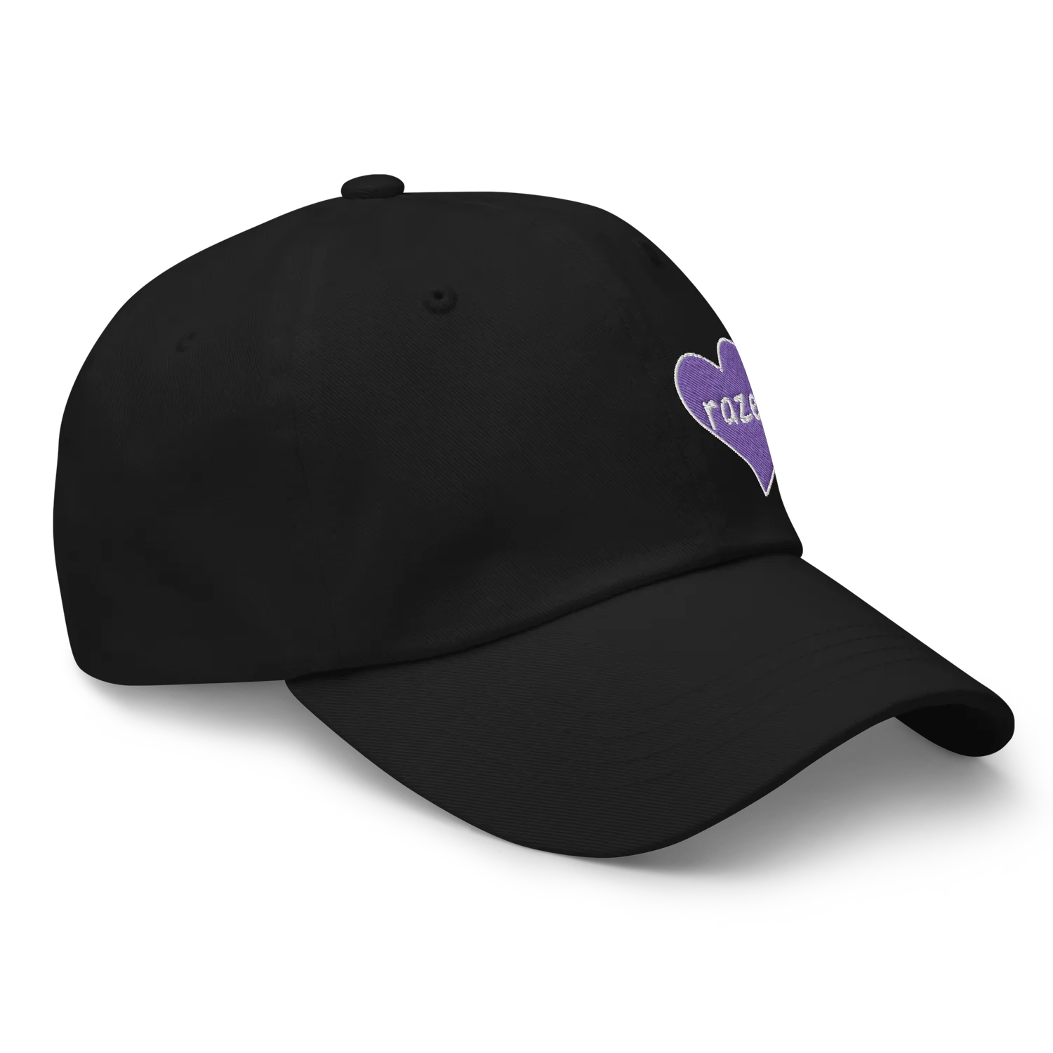 Razel Purple Hearted pet zwart verstelbaar