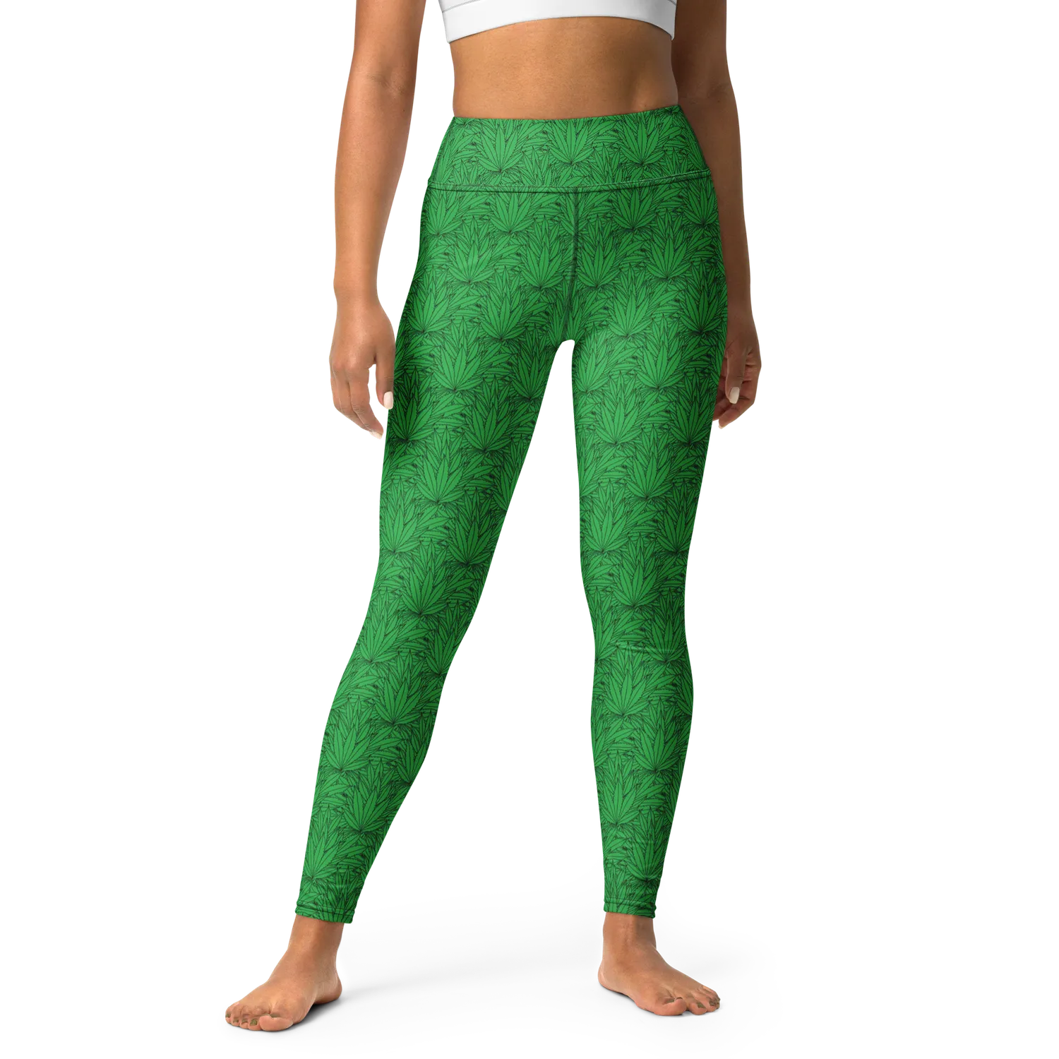 Razel Marijuana Tree Star legging hoge taille zwart