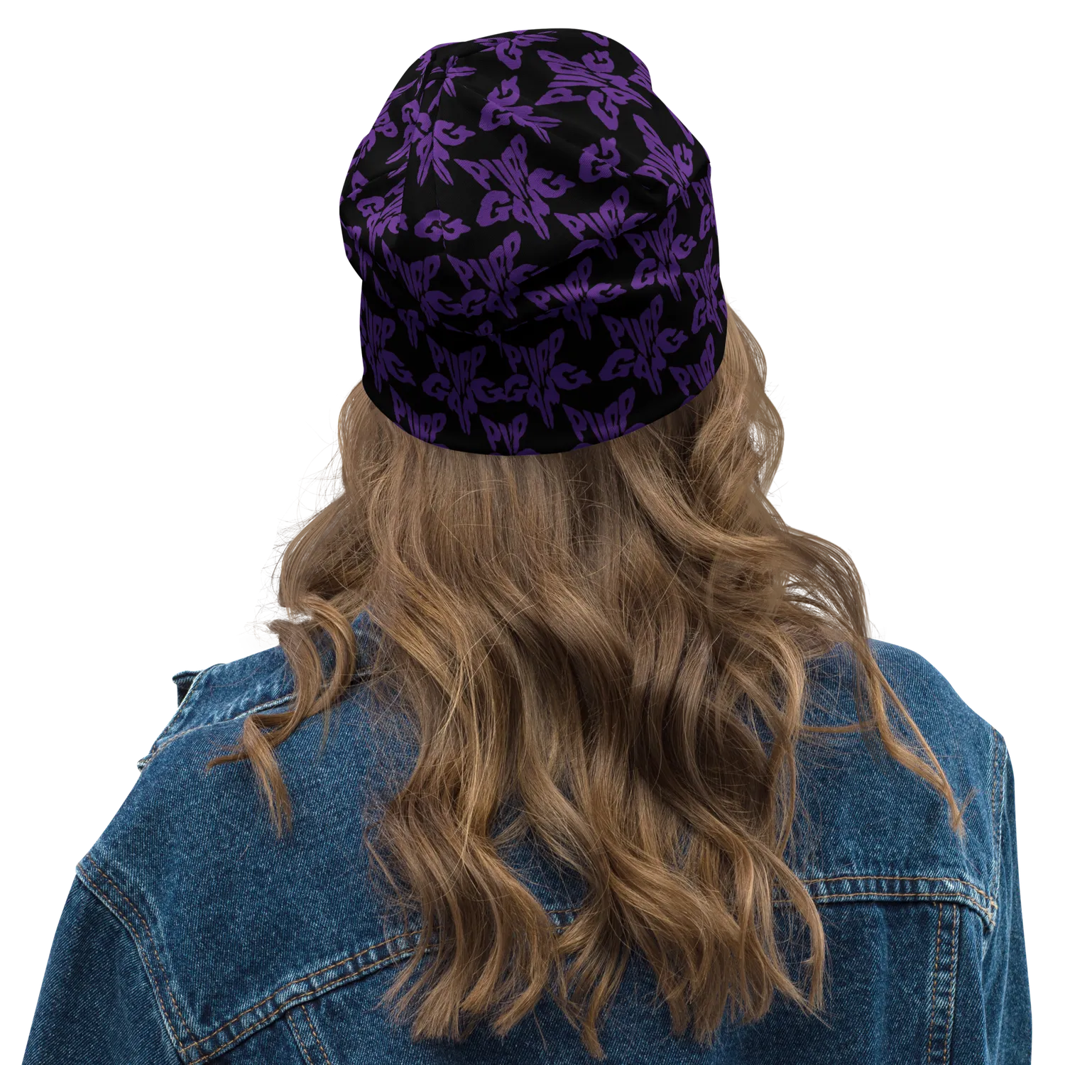 Razel Purp Gang Rock Star Beanie Muts Zwart Dubbel
