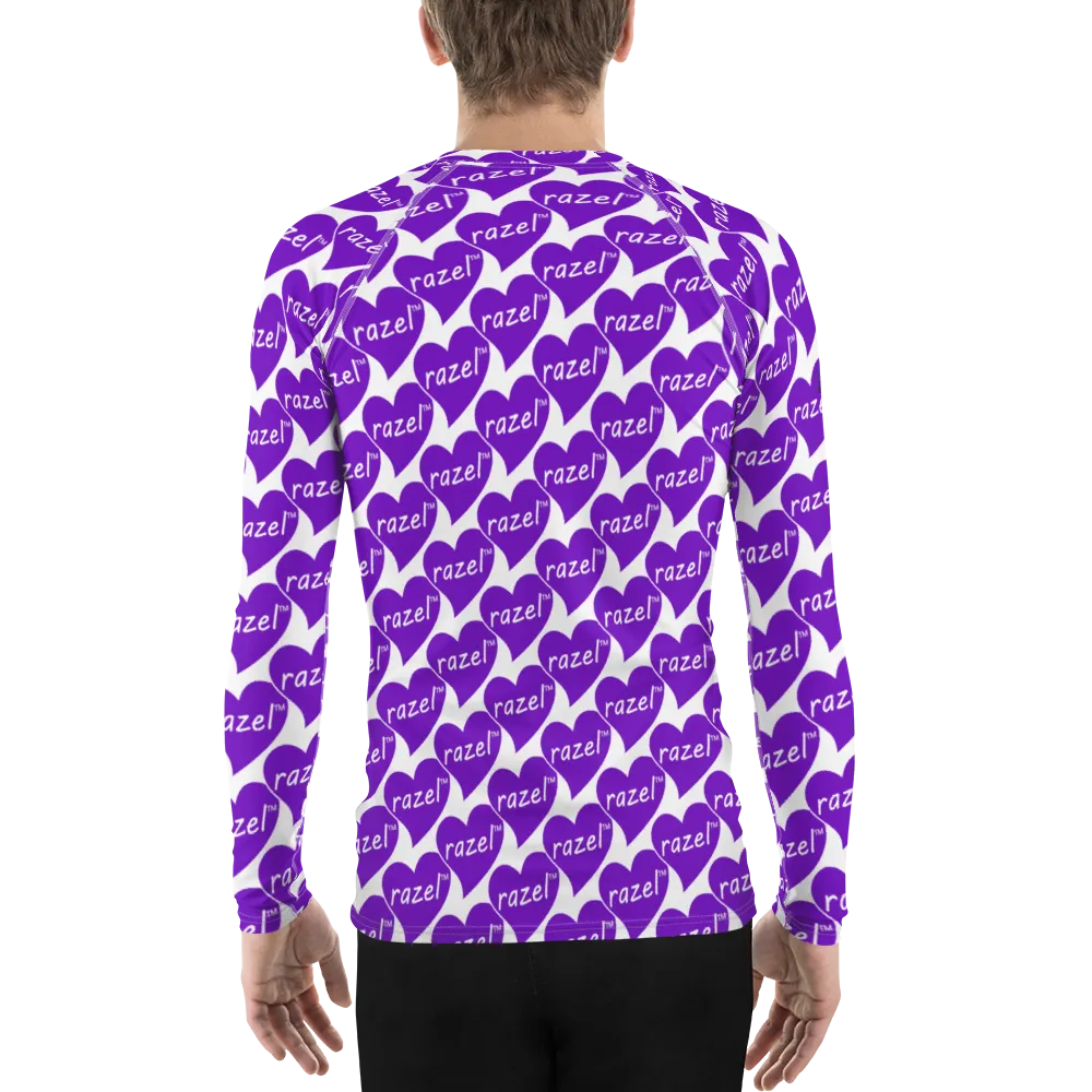 Razel Purple Hearted rashie lange mouw UPF50+