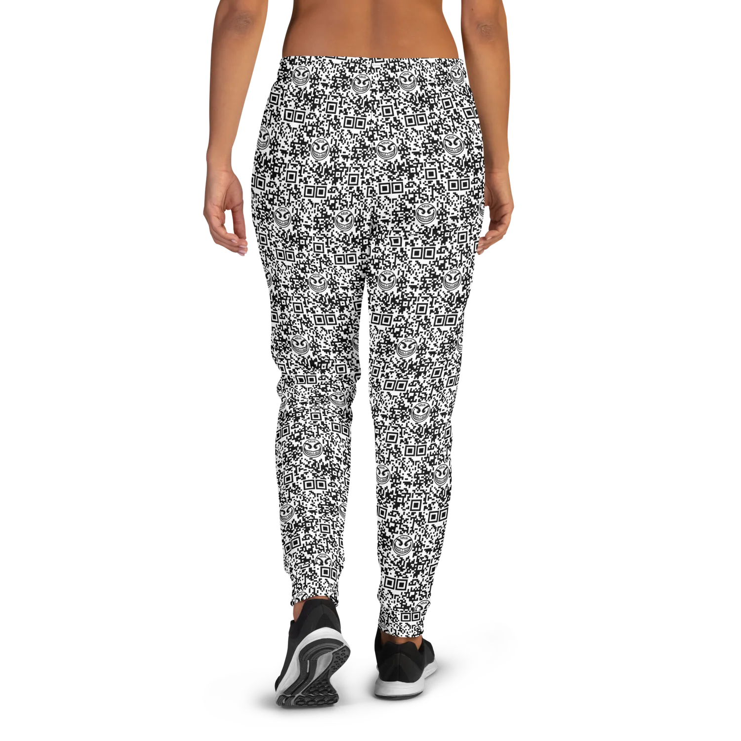 Razel Face QR Code Motif joggingbroek dames slim fit