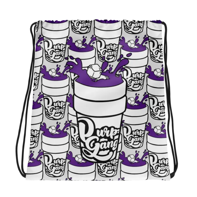 Razel Purp Gang Double Cup gymtas met trekkoord