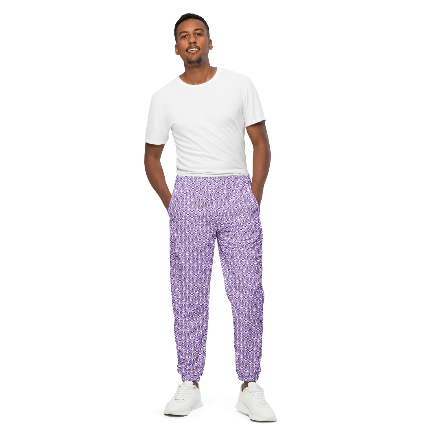 Razel Face Motif trainingsbroek joggingbroek zwart M