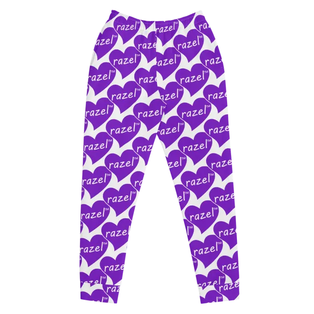 Razel Purple Hearted dames joggingbroek fleece