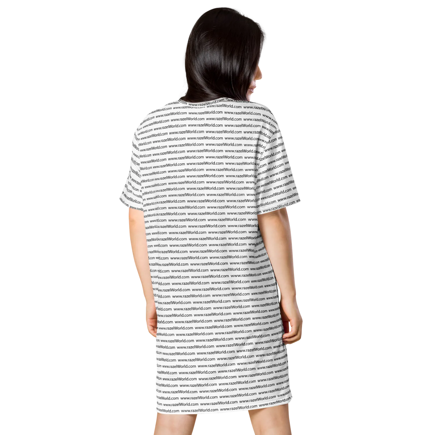 Razel www.razelWorld.com Motif T-shirt jurk oversize stretch