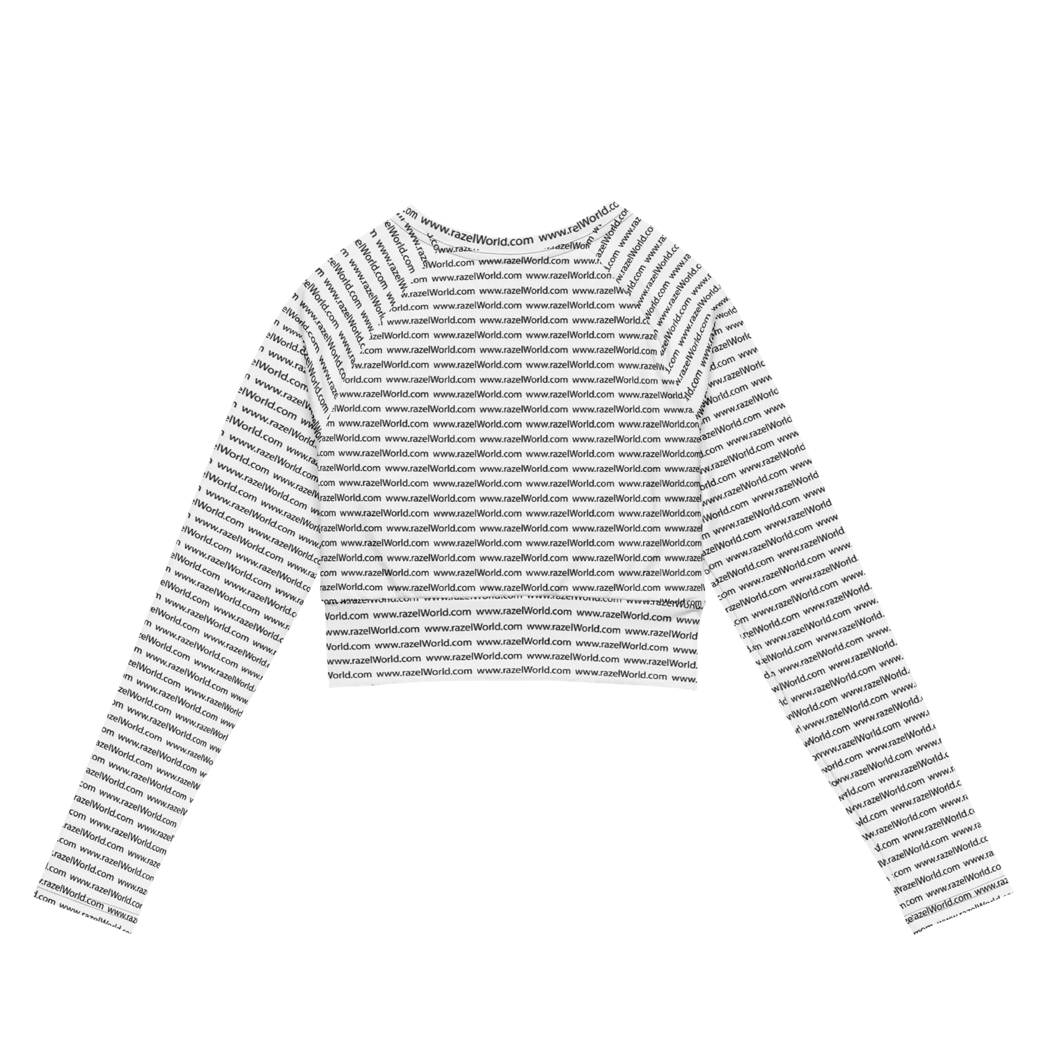 Razel www.razelWorld.com longsleeve crop top zwart M
