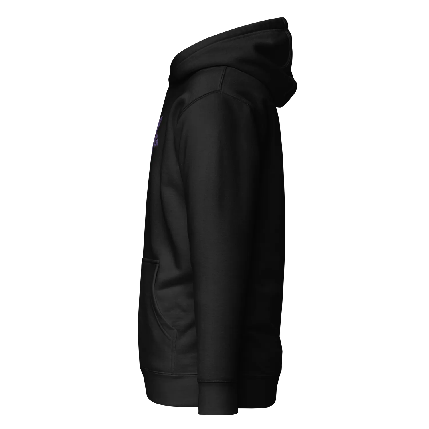 Razel Purp Gang Rock Star hoodie zwart geborduurd