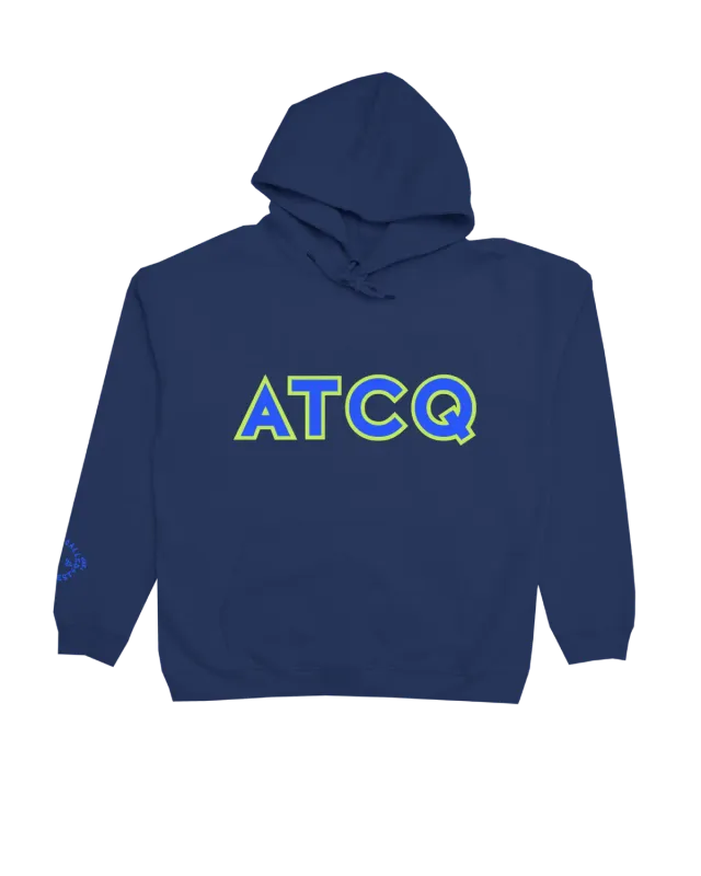 Tribe Called Quest ATCQ sweatshirt navy borduursel
