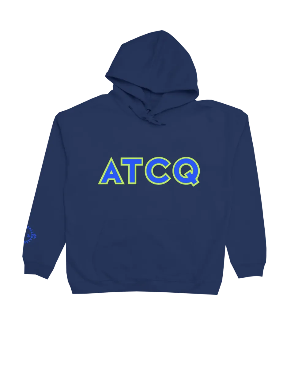 Tribe Called Quest ATCQ sweatshirt navy borduursel