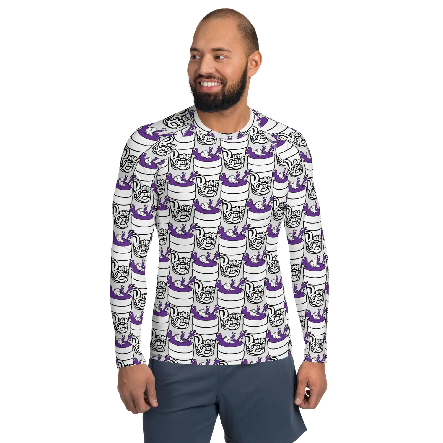 Razel Purp Gang Double Cup rashguard lange mouw