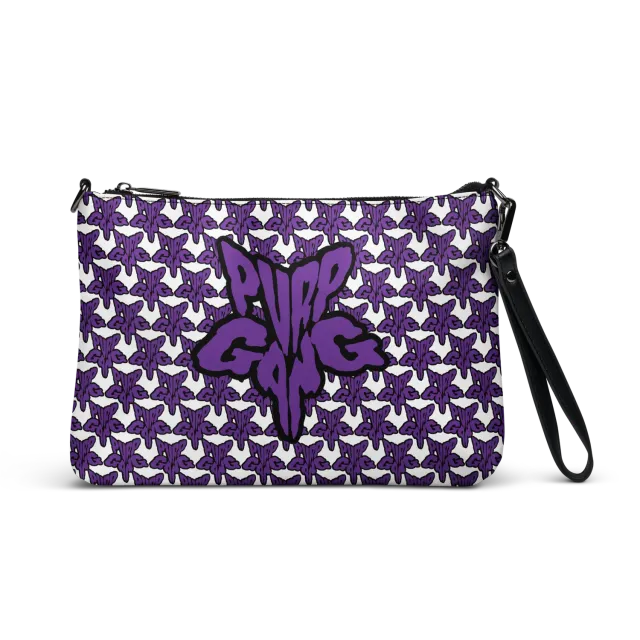 Razel Purp Gang Rock Star satchel wit lederlook