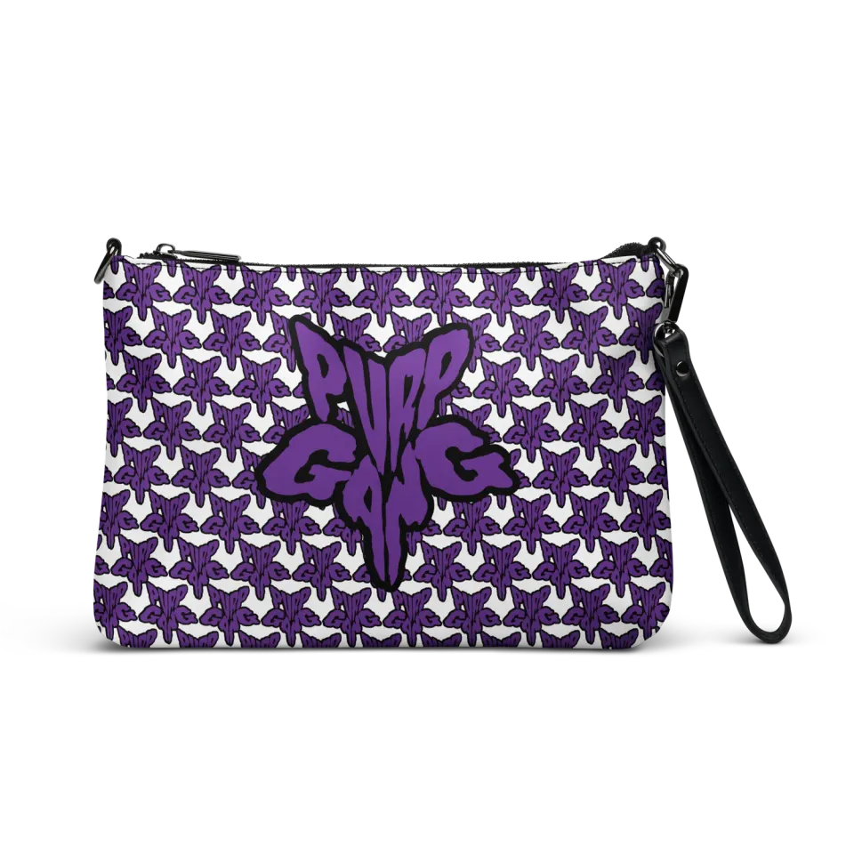 Razel Purp Gang Rock Star satchel wit lederlook