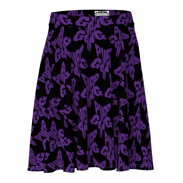 Razel Purp Gang Rock Star Motif skaterrok stretch