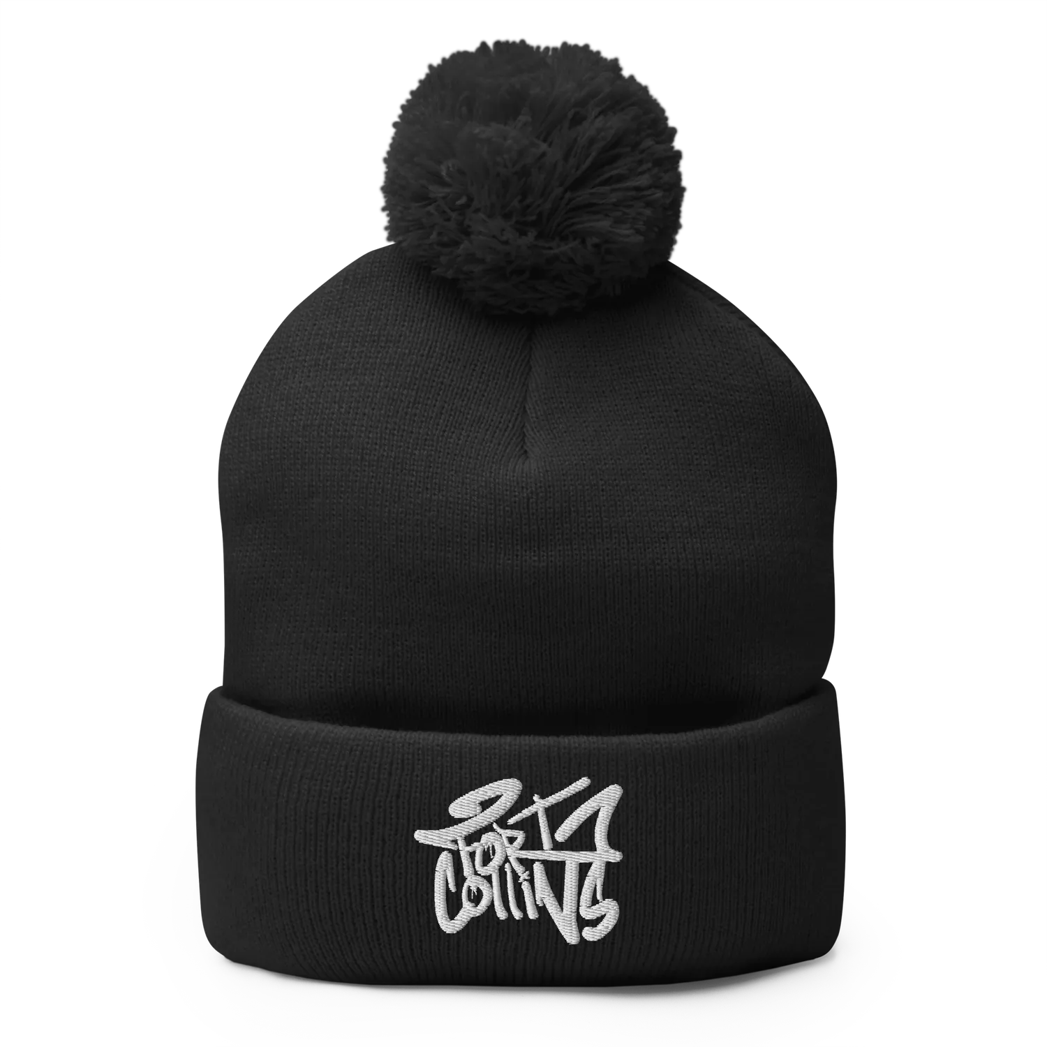 Razel Fort Collins beanie pom-pom acryl zwart
