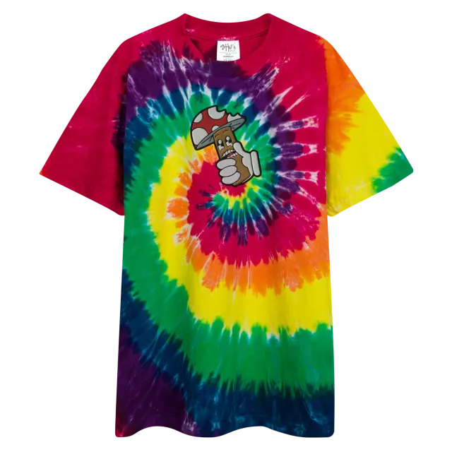 Razel Boom Bite Oversized Tie-Dye T-shirt Milky Way katoen