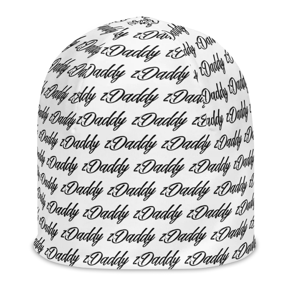 Razel zDaddy Motif Beanie muts dubbellaags zwart