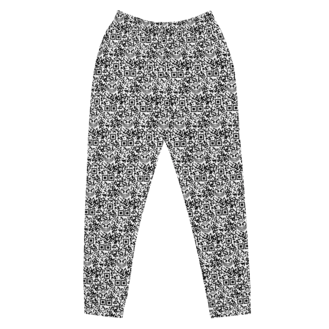 Razel Face QR Code Motif joggingbroek dames slim fit