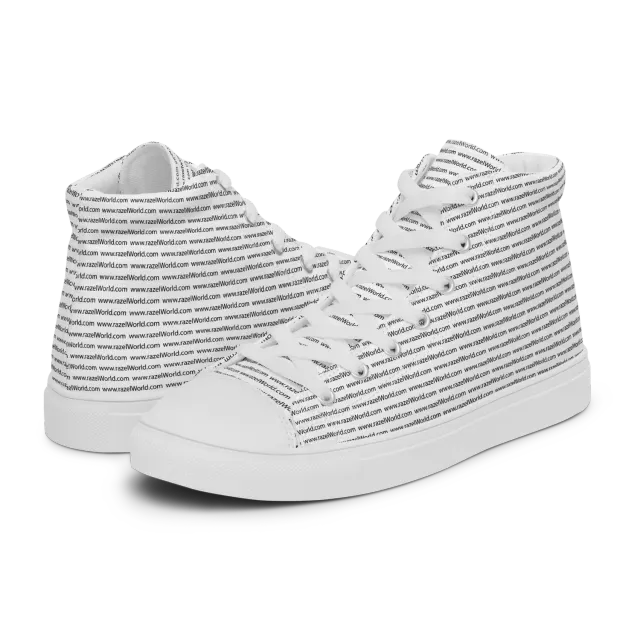 Razel High Top sneakers canvas zwart-wit