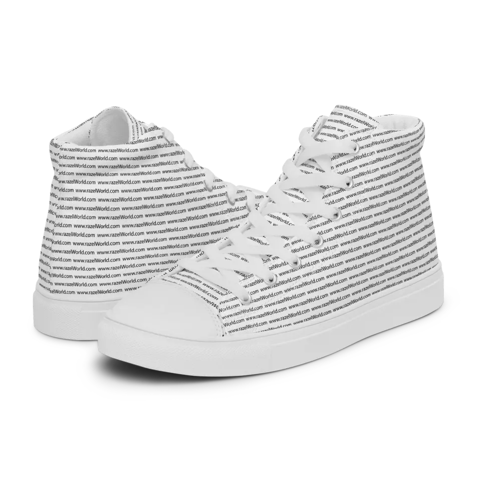 Razel High Top sneakers canvas zwart-wit