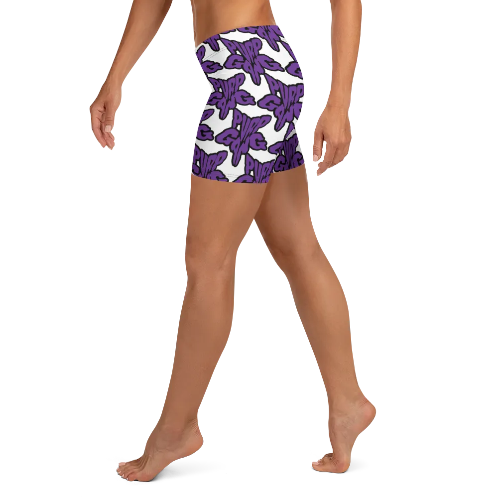 Razel Purp Gang Rock Star Motif Short stretch
