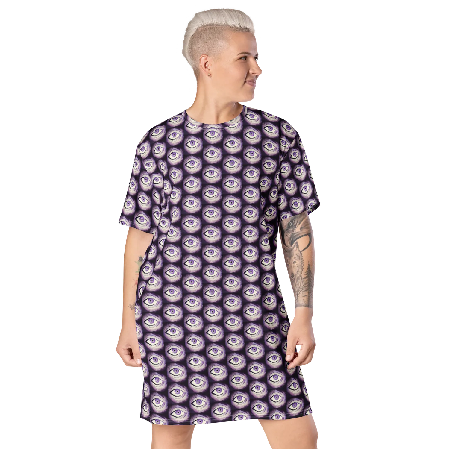 Razel Thousand Eyes T-shirt jurk oversize maat M