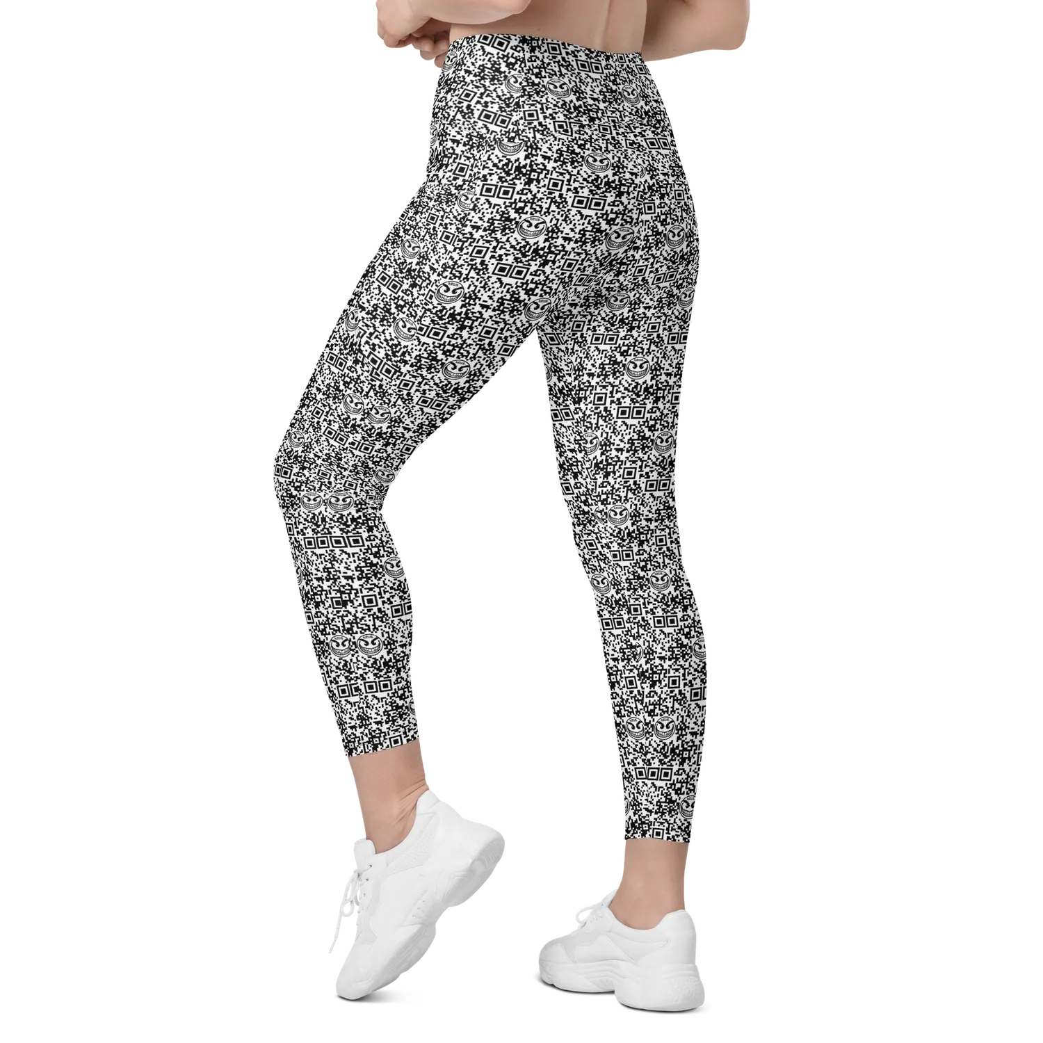 Razel Face QR Code Motif legging met zakken