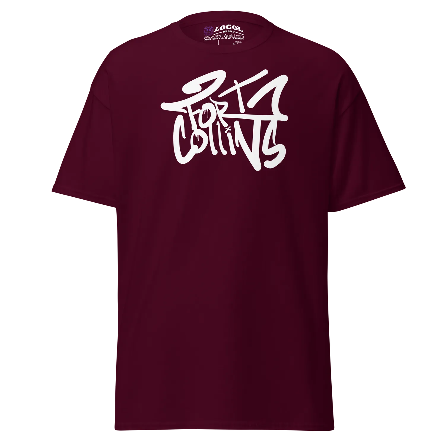 Razel White Tagged Fort Collins t-shirt zwart katoen
